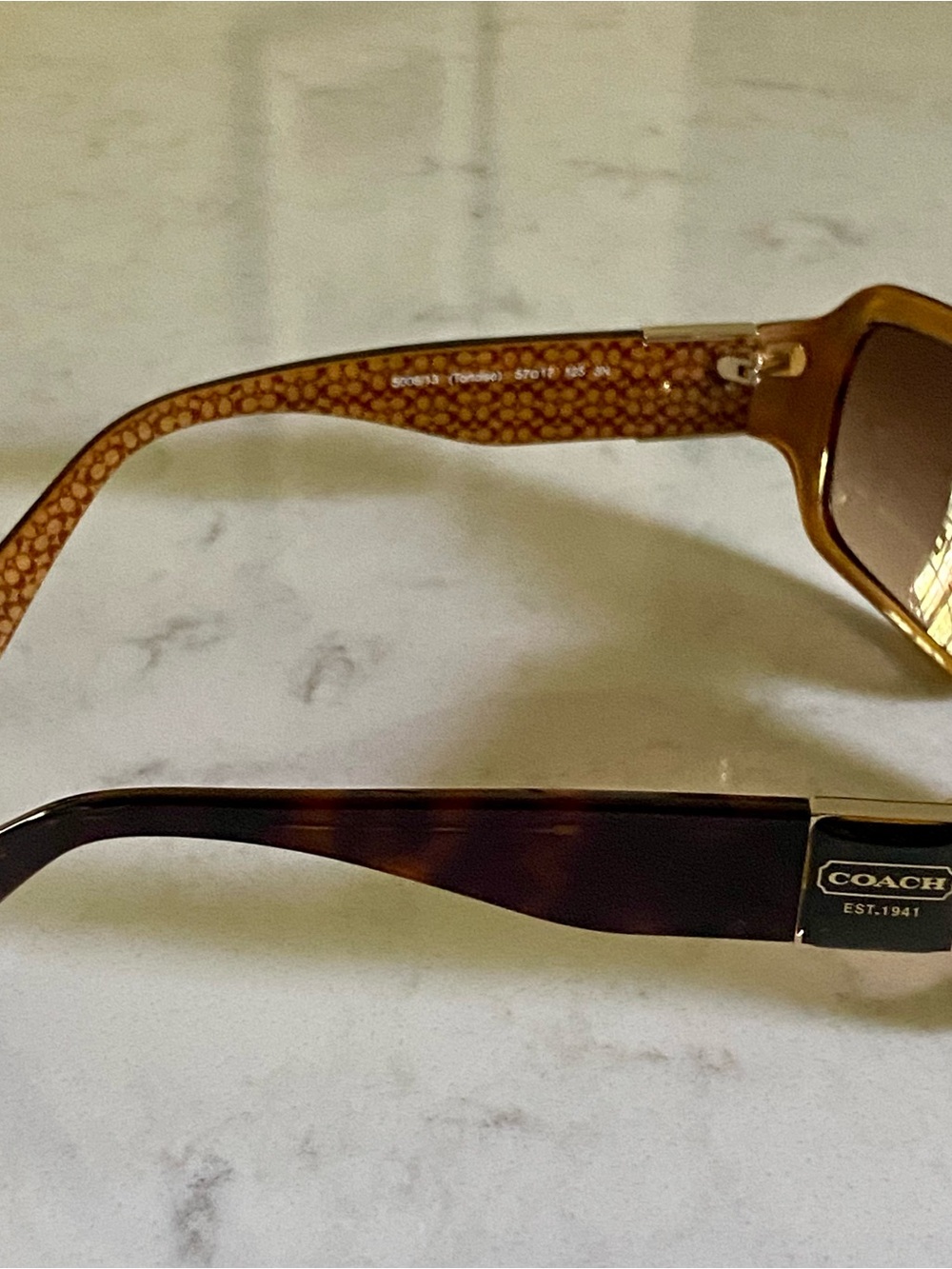 Coach Women's Brown Gradient Oversized Sunglasses - Picture 2 of 7